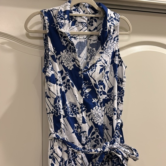 UNTUCKit Sally Floral Print Button Front Tie Waist Dress - Picture 3 of 8